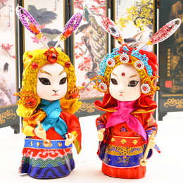 Beijing souvenir folk features handicrafts rabbit Grandpa rabbit Grandma