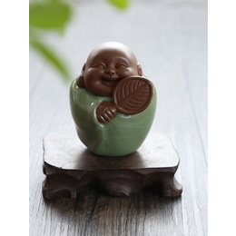  Eight happiness Buddha shape tea favour ; Style7  Leisurely and carefree Buddha 