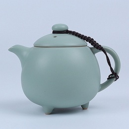 Ru handmade ceramic pot & opening film Kung Fu Tea single tea pot ; Style3
