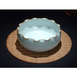 Ru ceramic tea wash, handmade Ge pen wash kung fu tea accessories, tea cup wash ; Style6