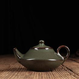 Tire small teapot ceramic small teapot Longquan Celadon crack teapot